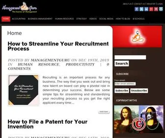 Managementguru.net(Management Guru) Screenshot