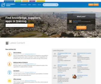 Managementmania.com(Social network for business) Screenshot