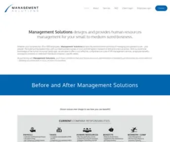 Managementsolutions-Peo.com(Management Solutions PEO) Screenshot