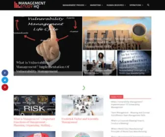 Managementstudyhq.com(Management Study HQ) Screenshot