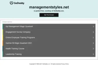 Managementstyles.net(What is your management style) Screenshot