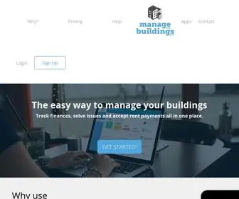 Managemybuildings.com(Building Management Software for landlords) Screenshot