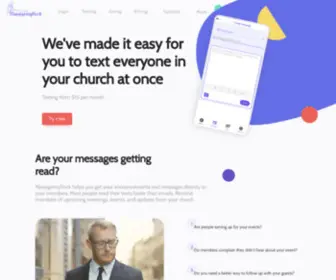 Managemyflock.com(Church Messaging) Screenshot