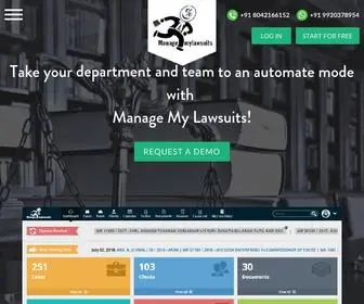 Managemylawsuits.com(Manage My Lawsuits) Screenshot