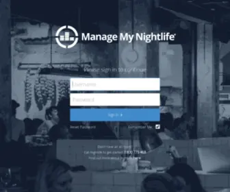 Managemynightlife.com(Manage My Nightlife) Screenshot