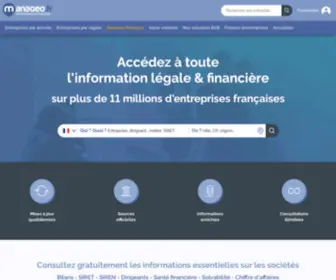 Manageo.fr(Informations entreprises) Screenshot