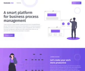 Manage.one(Unified digital platform for business process management) Screenshot