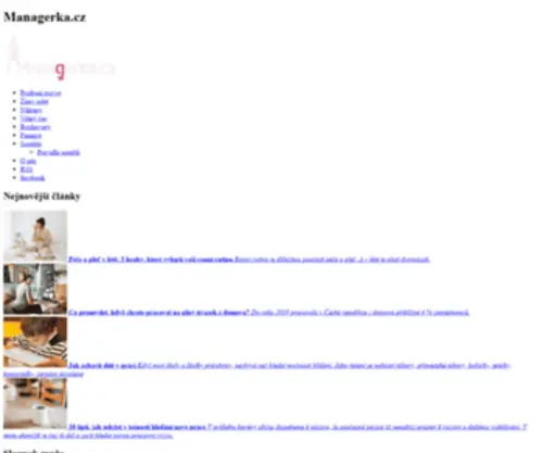 Managerka.cz(Web pro) Screenshot