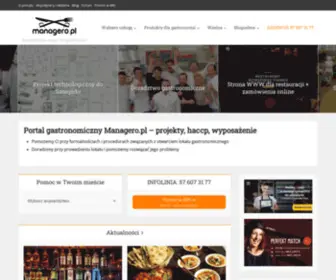 Managero.pl(Portal gastronomiczny) Screenshot