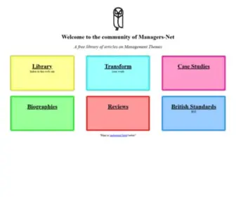 Managers-Net.com(Managers-Net Management Themes) Screenshot