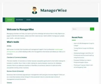 Managerwise.com(Management Articles And Advices) Screenshot