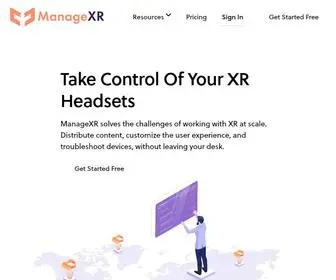 Managexr.com(Take Control of Your XR Headsets) Screenshot