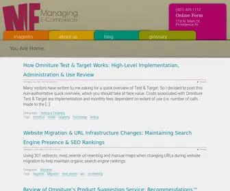 Managingecommerce.com(Managing E) Screenshot