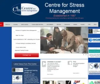Managingstress.com(Centre for Stress Management) Screenshot