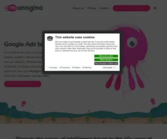 Managino.com(Google Ads bidding tool) Screenshot