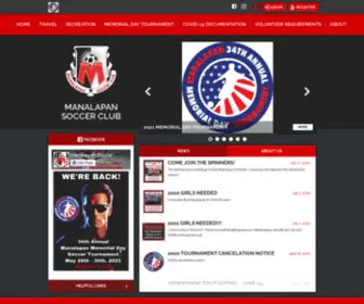 Manalapansoccerclub.com(Manalapan Soccer Club) Screenshot