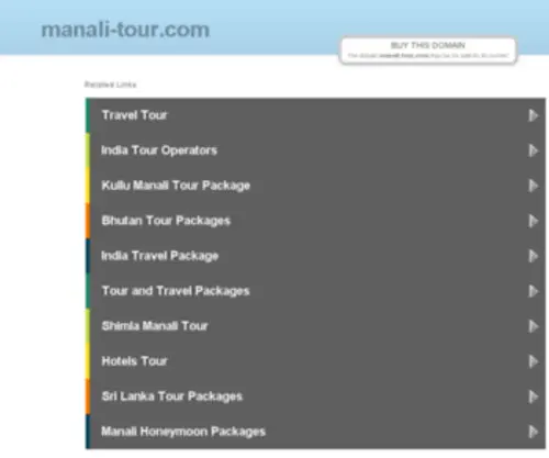 Manali-Tour.com(Manali Tour) Screenshot