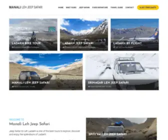 ManalilehJeepsafari.com(Manali Leh Jeep Safari) Screenshot