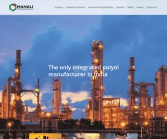 Manalipetro.com(Manali Petrochemicals Limited) Screenshot