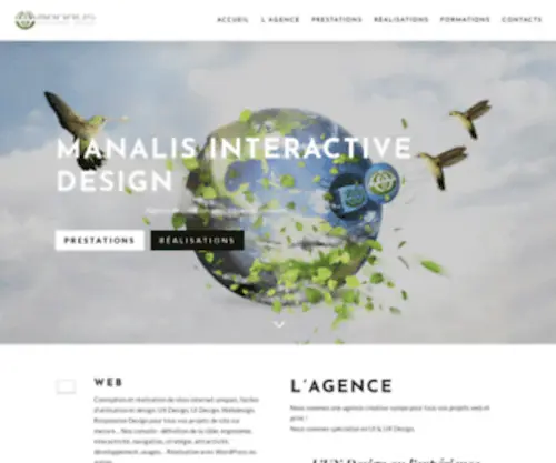 Manalis.com(Interactive design) Screenshot