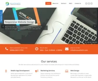 Manaltech.com(Website Design & Digital Marketing Services in KSA) Screenshot