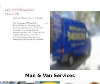 Manandvangib.com(Man and Van Gibraltar) Screenshot