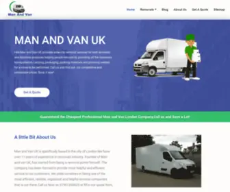 Manandvanuk.co.uk(Man and van London service) Screenshot