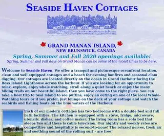 Mananseasidehaven.com(Grand Manan Vacation Cottages) Screenshot