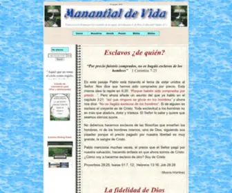 Manantialdevida.net(Manantial de Vida) Screenshot