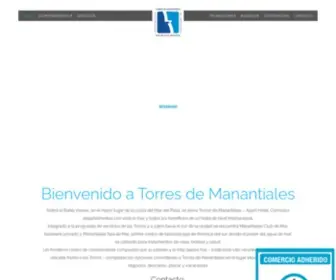 Manantiales.com.ar(Apart Hotel en Mar del Plata) Screenshot