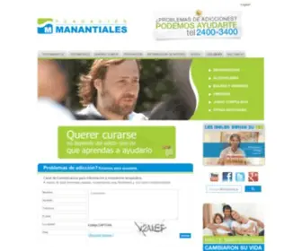 Manantiales.org.uy(Centro de Tratamiento de adicciones) Screenshot