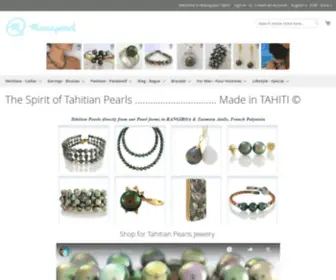 Manapearl.com(Tahitian Pearl) Screenshot