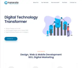 Manarate.com(Web Agency and Research Center) Screenshot