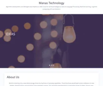 Manas.technology(Algorithm Development and Managed Data Pipeline on AWS Cloud for Artificial Intelligence) Screenshot