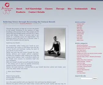 Manasayoga.com(Manasa Yoga Brisbane) Screenshot