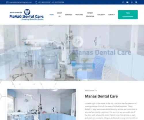 Manasdentalcare.com(Manas Dental Care) Screenshot