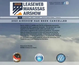 Manassasairshow.com(The Manassas Airshow 2018 website) Screenshot