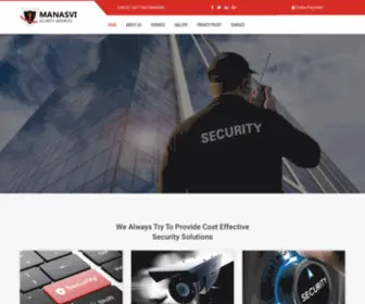 Manasviss.com(Manasvi Security Services) Screenshot