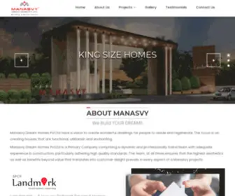 Manasvydreamhomes.com(MANASVY DREAM HOMES) Screenshot