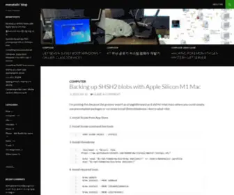 Manatails.net(Manatails' blog) Screenshot