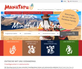 Manatapu.de(Freiwilligenarbeit in Lateinamerika) Screenshot