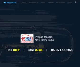 Manatec.in(Asia&#039;s largest Manufacturer of automotive garage equipment) Screenshot