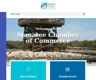 Manateechamber.com(The Manatee Chamber of Commerce) Screenshot