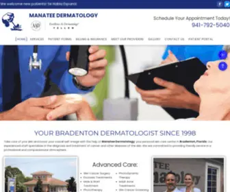 Manateedermatology.net(Skin Care) Screenshot