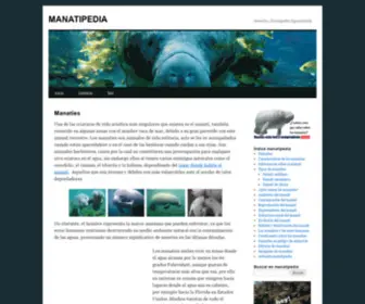 Manatipedia.com(Enciclopedia Especializada) Screenshot