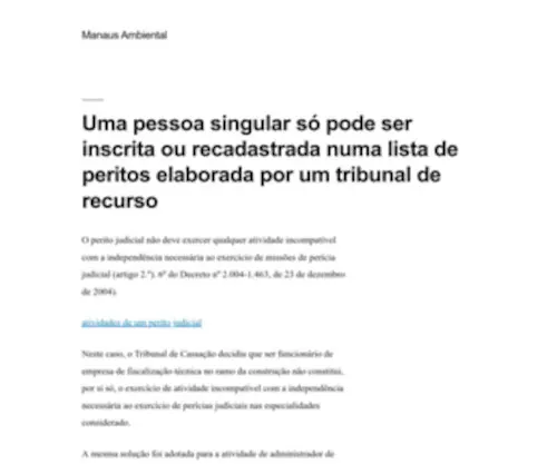 Manausambiental.com.br(Manausambiental) Screenshot