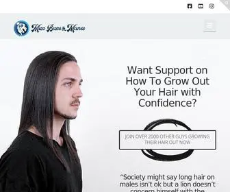 Manbunsandmanes.com(How to Grow Out Your Hair with Confidence) Screenshot