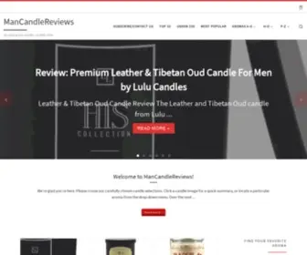 Mancandlereviews.com(We review Manly Indulgence Candles ans 35 other top brands) Screenshot