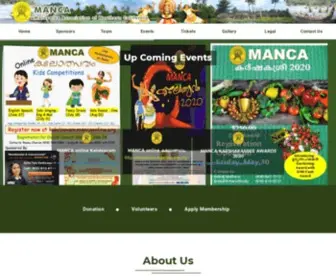 Mancaonline.org(MANCA-Malayalee Association of Northern California) Screenshot