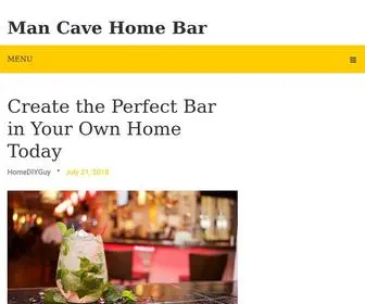 Mancavehomebar.com(Man Cave Home Bar) Screenshot